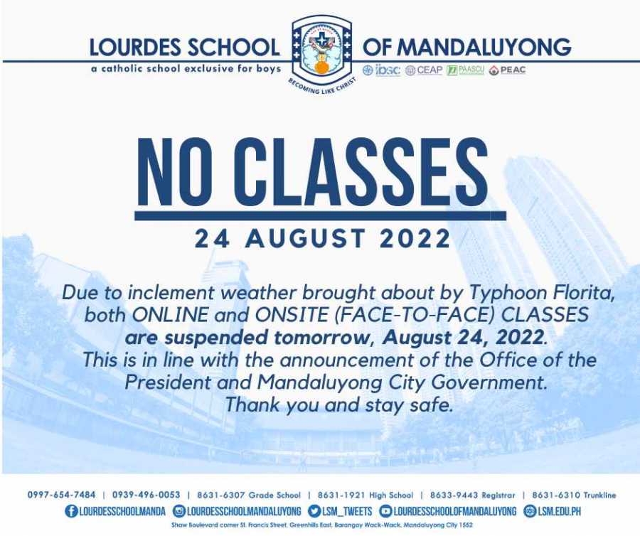 No Classes - August 24, 2022