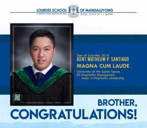 Son of Lourdes 2018 – Kent Matheuw P. Santiago