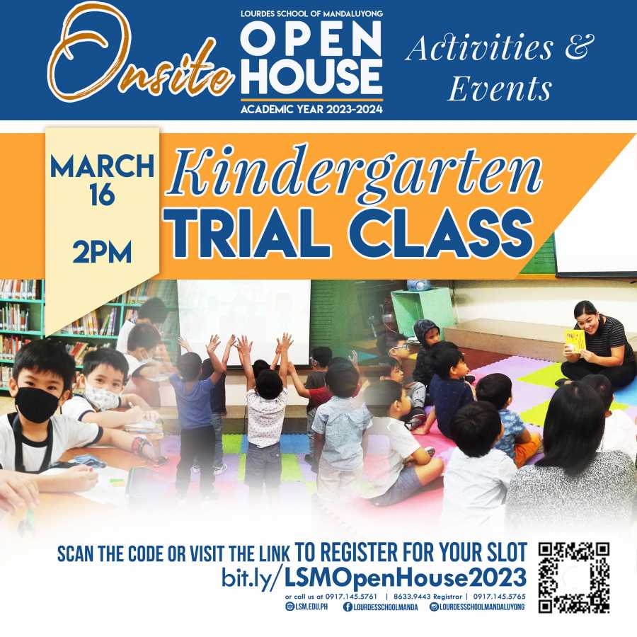 Onsite Open House - Academic Year 2023 - 2024 - Activities and Events Trial Class